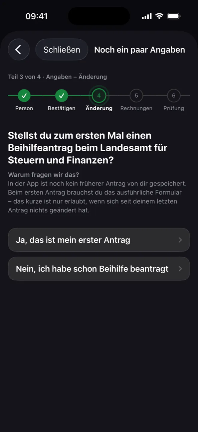 Frage mit Erklärung